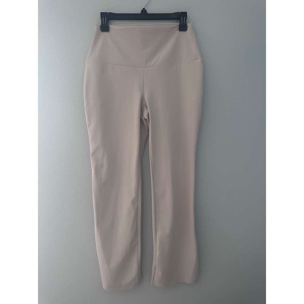 RBX Active Women Cream Beige High Waisted Flare Leggings Yoga Pants Size Large
